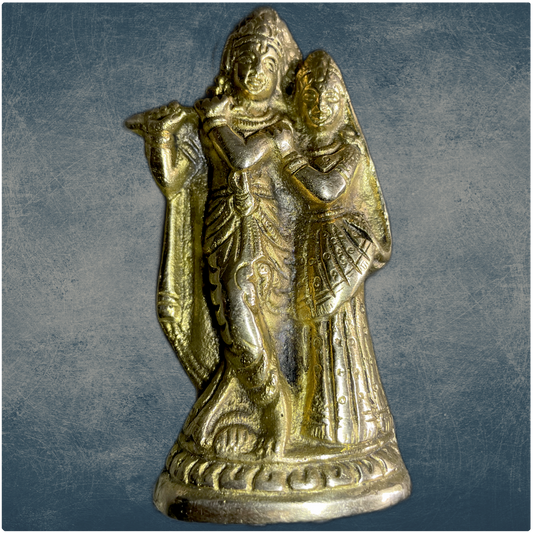 Radha krishna Brass statue